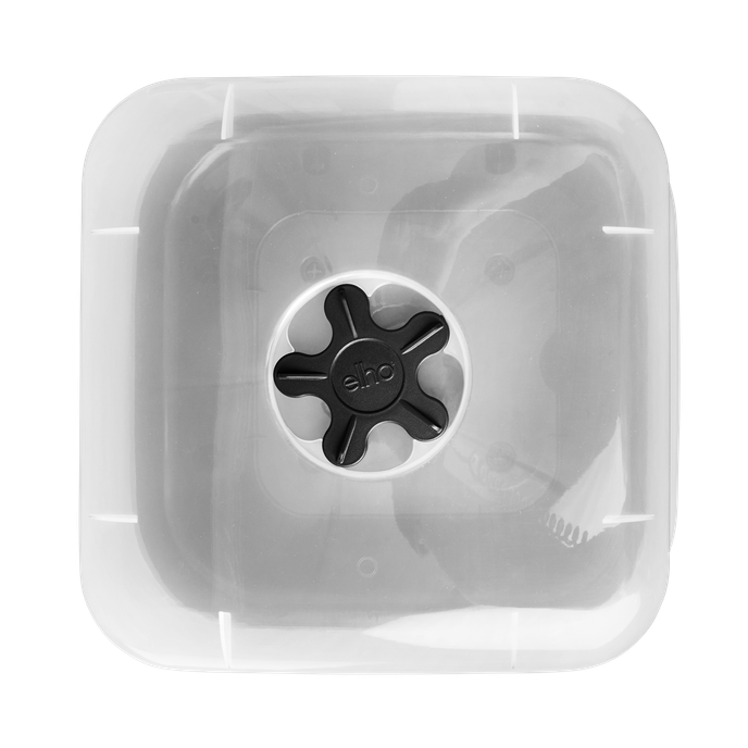 green basics growpot square allin1 25cm living black